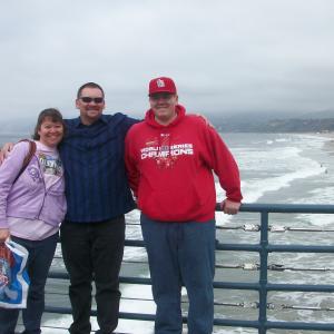Candy, Mark and Daniel Beard on the Santa Monica Pier - March 2011