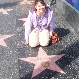 Candys first time on the Hollywood Walk of Fame  March 2011