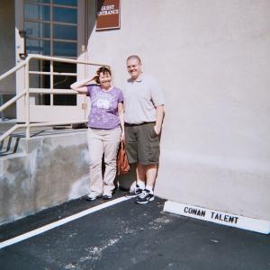 Candy and Daniel Beard  on the Warner Brothers Studio lot  March 2011