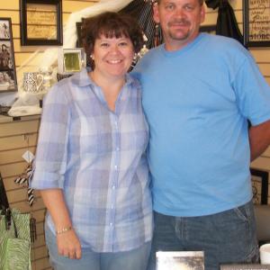 Candy  Mark Beard at one of her book signings  July 2011