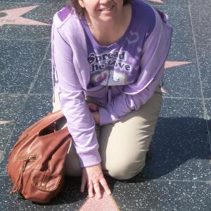 Candys first time on the Hollywood Walk of Fame  March 2011