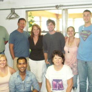 Cast  crew of IN A CAGE during our first meet  greet August 2011