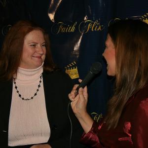 Being interviewed on the Providence Red Carpet