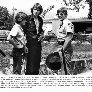 Still of Mark Hamill Dennis Quaid and Kristy McNichol in The Night the Lights Went Out in Georgia 1981