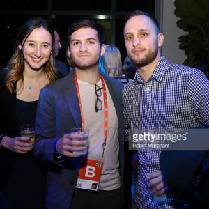 Parker Hill, Evan Ari Kelman, and Sebastian Savino attend the New York Filmmaker Party at Tribeca Film Festival.