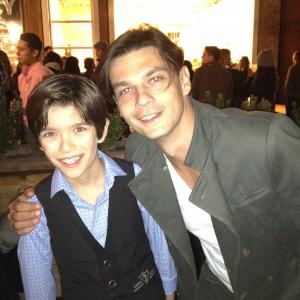 Mateo and Trent Ford at the SHOOTER premiere