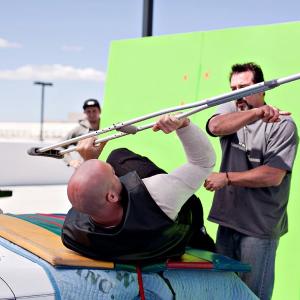 Richard O. Ryan Supervising a car stunt for 