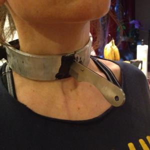 Richard O. Ryan built this Simple, inexpensive& effective under clothing, Knife to the throat gag. Created for 
