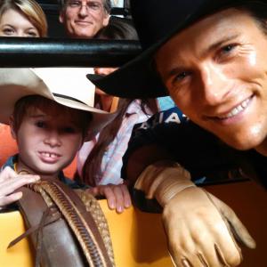 With Scott Eastwood in The Longest Ride