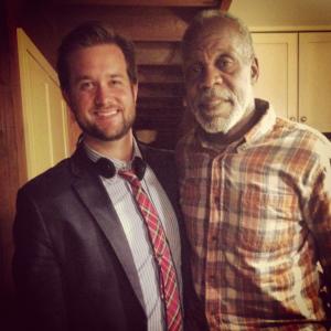 Brett Hays and Danny Glover on the set of FOOD 2014