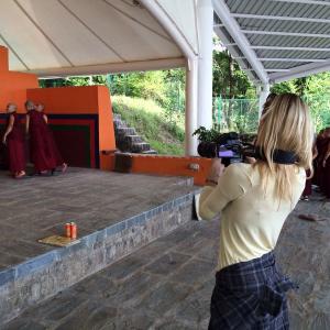 Cris Saur  Nunnery shooting in DharamshalaIndia