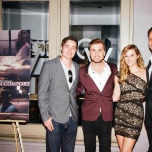 Brad Worch II, Ryan Phillips, Lauren York, and Chris Marmirelli at the premiere of Southern Comfort.