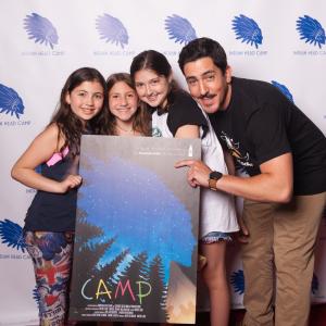 Director Dan Zelikman with some of the stars of Camp at its premier at the Tarrytown Music Hall in New York