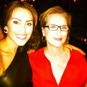 Nicole I Butler and Meryl Streep at the opening premier of Hope Springs in New York City