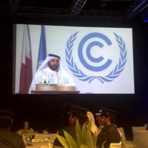 Master of Ceremony for the UN Climate Change Conference Signing event