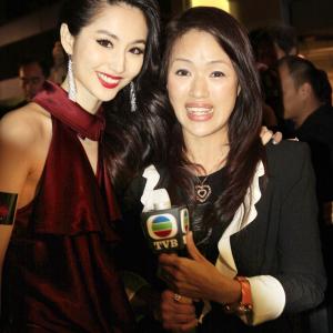 HongKong 3D Film movie premiere (2011-04),Crazybarby Leni Lan Yan TVB interview photo