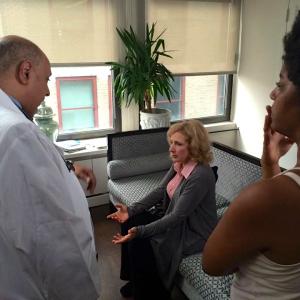 Giving bad news as Dr Richardson in the web series ANTHOLOGY directed by Ashley Denise