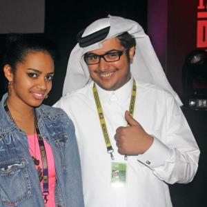 Saad Al Naimi with Rana Jubara at DTFF2012