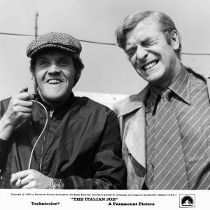 Still of Michael Caine and Michael Standing in The Italian Job 1969
