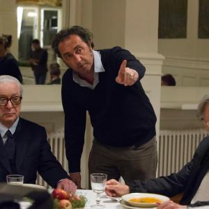Harvey Keitel Michael Caine and Paolo Sorrentino in Jaunyste 2015