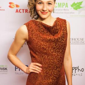 Ava Vanderstarren at the 2014 UBCP/ACTRA Awards Gala