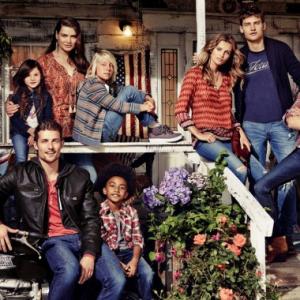 Miles Brown was featured in Lucky Brand Clothing shoot starring super model Lauren Hutton.