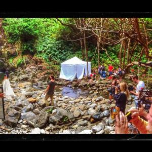 On Set in Hawaii for my film, 