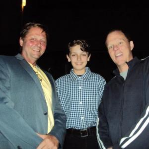 Henry Friedman at the 42 premier with actor Holden Hansen and writerdirector Brian Helgeland