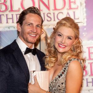David Harris with Lucy Durack  Opening night Legally Blonde