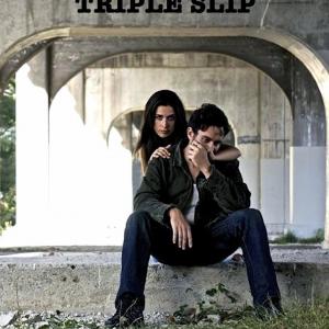 Still of Brendan Taylor and Robyn Westcott in Triple Slip (2015)
