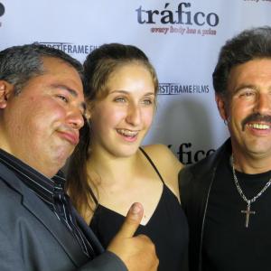 Carina with the detectives of Trafico