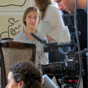 Carina on set with Director Alexa Korolinski