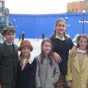 Carina with on the set of HBO Series Boardwalk Empire - with the 
