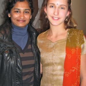 Carina with Director Gauri Shinde  on set of English Vinglish