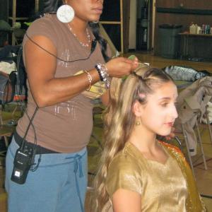 Carina with Hairstylist and Make-up - Iyana Winfield.