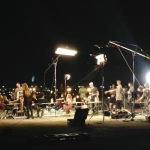 Asia Aragon shooting a music video