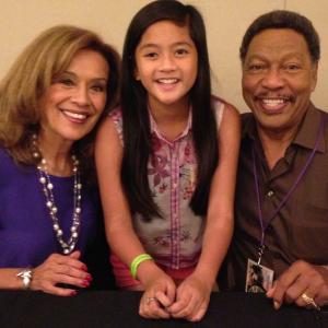 Asia Aragon with Marilyn McCoo and Billy Davis Jr. of 5th Dimension