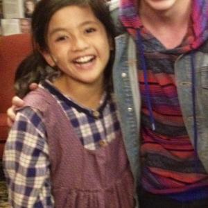Asia Aragon in Annie as Pepper with Kevin McHale from Glee