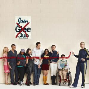 Still of Jane Lynch Lea Michele Matthew Morrison Cory Monteith Dianna Agron Kevin McHale Chris Colfer Jenna Ushkowitz and Amber Riley in Glee 2009