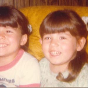 my older sister and i not many pictures of us as kids