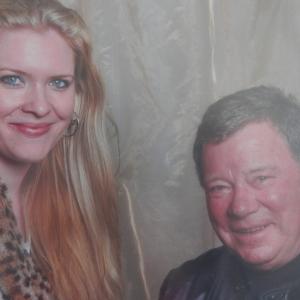 Stephanie May and William Shatner in Sydney.