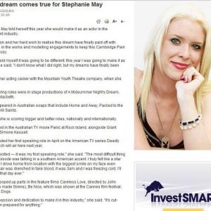 Editoral about Stephanie May