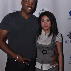 Director Greg Carter with Actress Junie Hoang. Houston's finest.