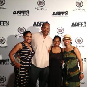 Writer/Director Greg Carter and Houston festival attendees at the ABFF Opening Night Party at the SLS Hotel. Presented by Cadillac
