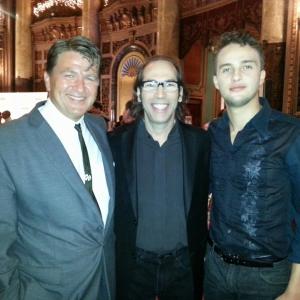 At the Golden Door International Film Festival with director Martin Guigui center and actor Mojean Aria right