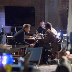 Still of Kiefer Sutherland, Keith David and Jonny Rees in Touch (2012)