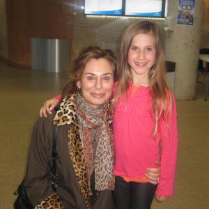 Gloria with legendary Canadian actor Mimi Kuzyk the daughter of Casting Director Kaliopi Kuzyk who cast Gloria in the Sheridan Film FOR EMMA TAYLOR