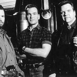 Patrick Swayze Meat Loaf and Randy Travis in Black Dog 1998