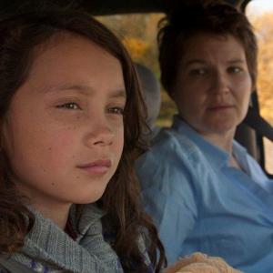 Living in a van, a life on the run. Taya Ayotte Bourns as 6 yr old Lily and Sarah Constible as her mother Celeste.