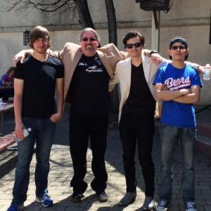 At Six Flags in Gurnee, IL on 5/2/15 with the band Aaron manages, John Domanski and The Daydreamers.